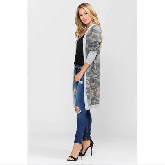 Lightweight Long Sleeve Camo Cardi - Picture 3 of 6